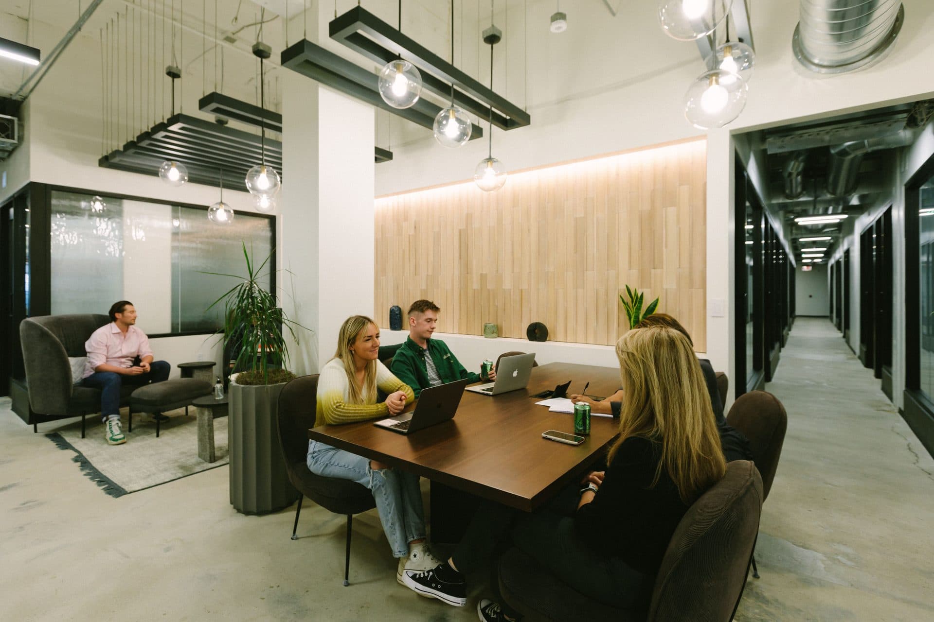Interior of 560 Flex coworking inside Cummins Station