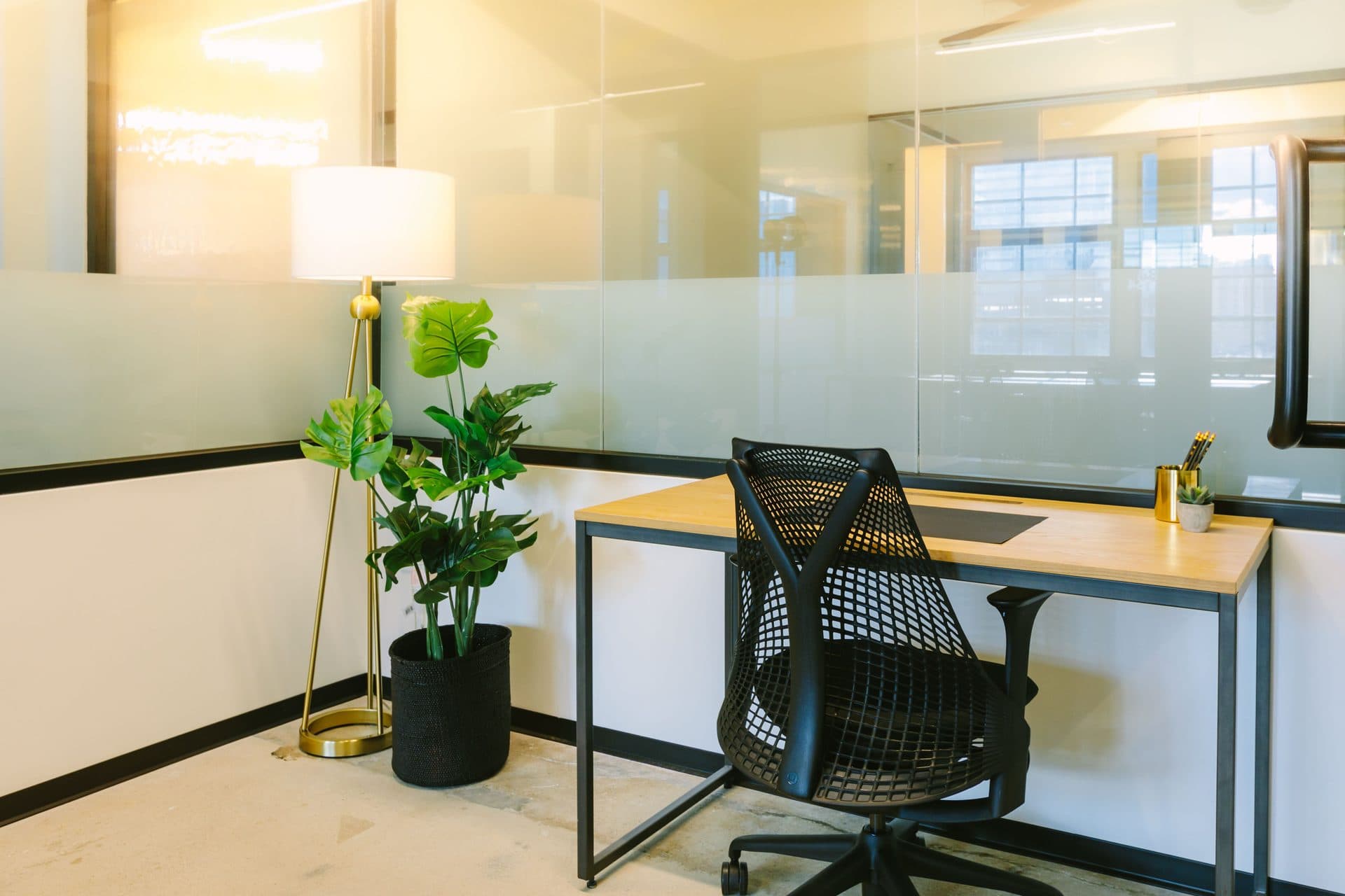 Private office with window view at 560 Flex, Nashville
